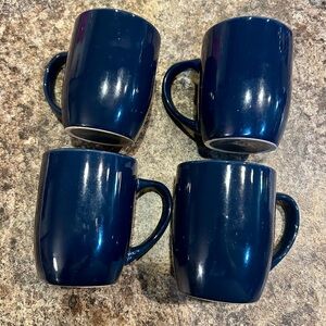 Navy Blue Ceramic Mug Set